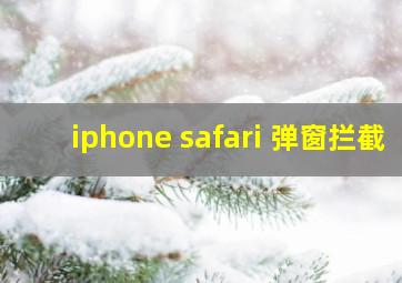 iphone safari 弹窗拦截